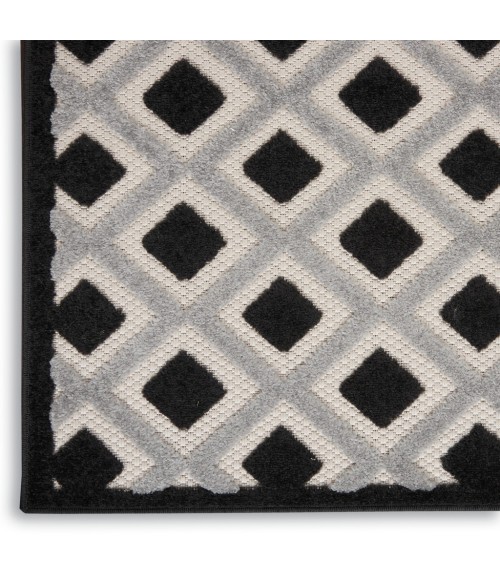Nourison Aloha Indoor/Outdoor Area Rug ALH26-Black White