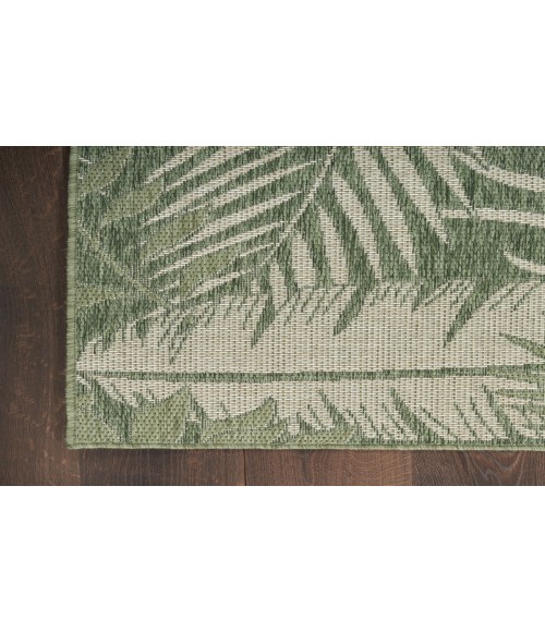 Nourison Garden Oasis Green Ivory GOA02 6 ft. X 9 ft. Rectangle Rug