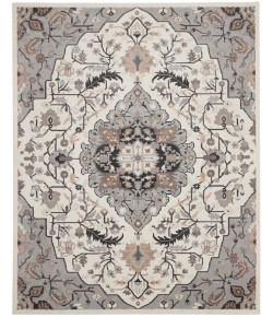Nourison Elation - Etn09 Ivory Grey Area Rug 9 ft. X 12 ft. Rectangle