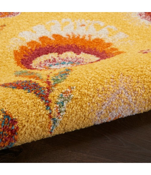 Nourison Allur Area Rug ALR08-Yellow Multicolor