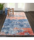 kathy ireland Home Safari Dreams Area Rug KI374-Blue/Brick