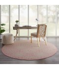 Nourison Jubilant Round Area Rug JUB06-Ivory/Pink