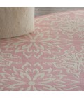 Nourison Jubilant Round Area Rug JUB06-Ivory/Pink