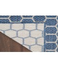 Nourison Reversible Indoor Outdoor Blue RVB01 8 ft. X 10 ft. Rectangle Rug