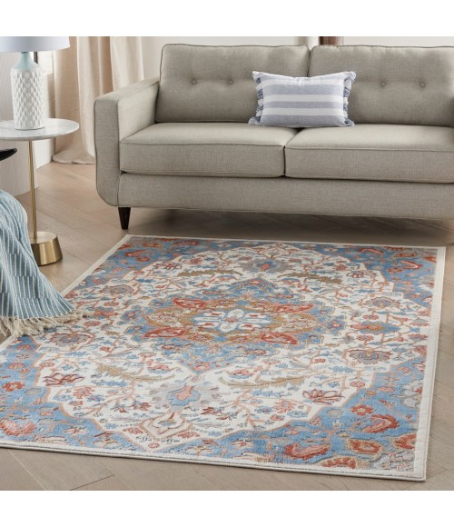Nourison Elation Area Rug ETN09-Ivory Blue