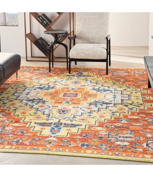 Nourison Allur Area Rug ALR04-Red Multicolor
