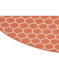 Nourison Reversible Indoor Outdoor Coral RVB01 8 ft. Round Rug