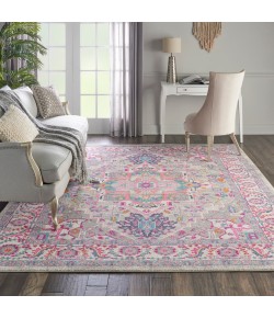 Nourison Passion - Psn20 Light Grey Pink Area Rug 6 ft. 7 X 9 ft. 6 Rectangle