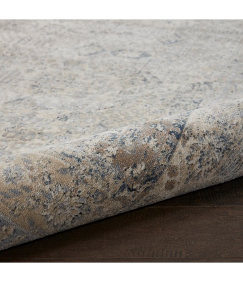 kathy ireland Home Malta Area Rug MAI01-Ivory/Blue