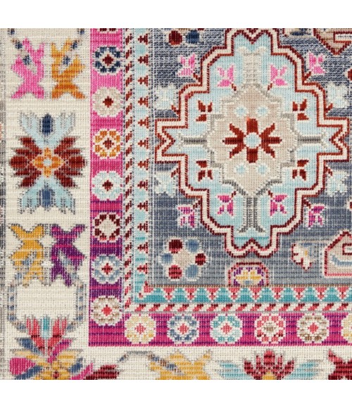 Nourison Vintage Kashan Area Rug VKA05-Grey/Multi