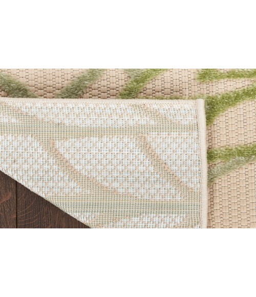 Nourison Aloha Ivory Green Rug ALH05 10 ft. X 14 ft. Rectangle - Rugs Town Nourison Aloha Ivory Green ALH05 10 ft. X 14 ft. Rectangle Rug