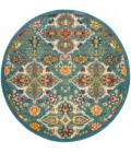 Nourison Allur Area Rug ALR03 Turquoise Ivory