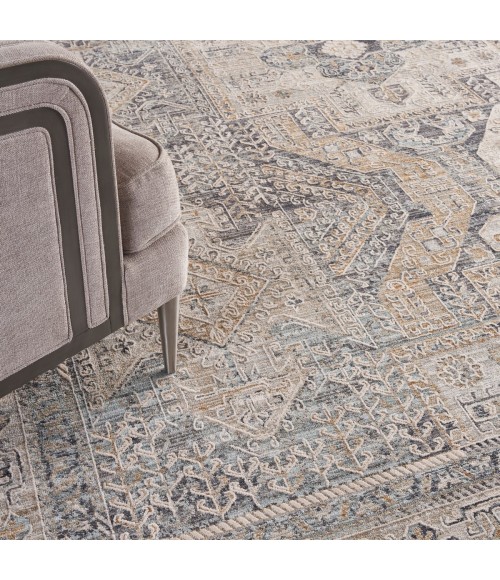 Nourison Lynx Ivory Charcoal LNX01 8 ft. X 10 ft. Rect. Rug