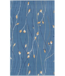 Nourison Grafix - Grf15 Light Blue Area Rug 3 ft. X 5 ft. Rectangle