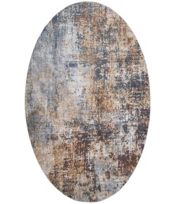 Nourison Astra Machine Washable Multicolor ASW07 5 ft. 3 in. Round Rug