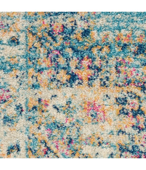 Nourison Passion Round Area Rug PSN03-Light Blue