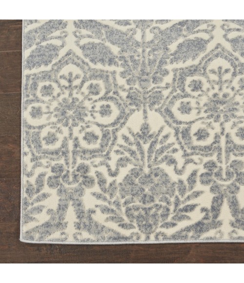 Nourison SAHARA Area Rug kathy ireland Home Sahara Area Rug KI390-Ivory/Platinum