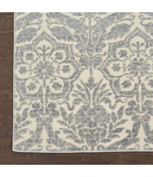 kathy ireland Home Sahara Area Rug KI390-Ivory/Platinum