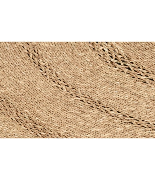 Nourison Natural Seagrass Natural Rug NSG01 3 ft. Round - Rugs Town Nourison Natural Seagrass Natural NSG01 3 ft. Round Rug