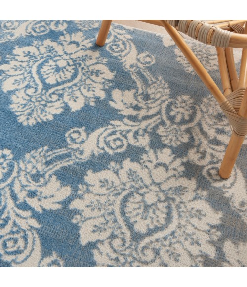 Nourison Elation Area Rug ETN03-Ivory Blue