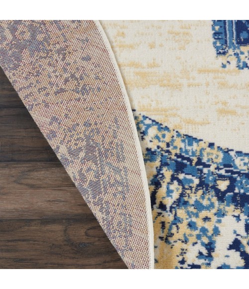 Nourison Grafix Round Area Rug GRF14-White