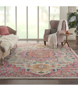 Nourison Passion - Psn25 Ivory Pink Area Rug 8 ft. X 10 ft. Rectangle