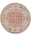 Nourison Passion Round Area Rug PSN25-Ivory/Pink