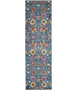 Nourison Passion - Psn01 Denim Area Rug 2 ft. 2 X 10 ft. Rectangle