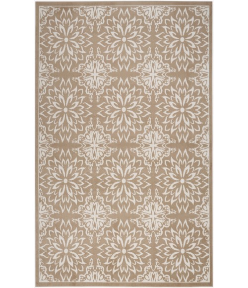 Nourison Jubilant Taupe JUB06 4 ft. X 6 ft. Rectangle Rug