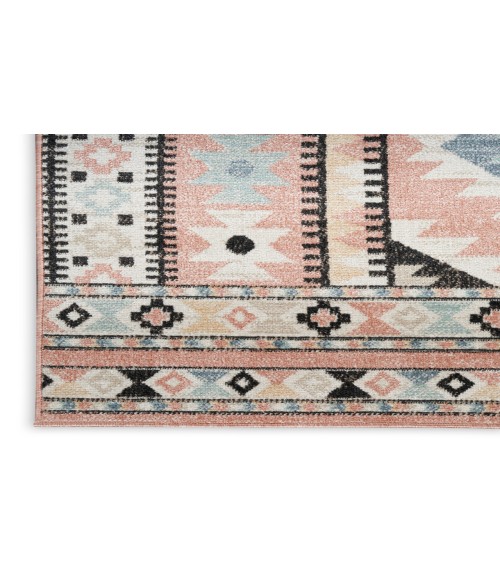 Nourison Washable Decor Ivory Multicolor Rug WSD04 5 ft. 3 in. X 7 ft. Rectangle - Rugs Town Nourison Washable Decor Ivory Multicolor WSD04 5 ft. 3 in. X 7 ft. Rectangle Rug