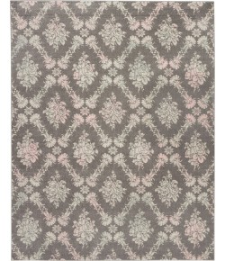 Nourison Tranquil(Traql) - Tra09 Grey Pink Area Rug 8 ft. 10 X 11 ft. 10 Rectangle