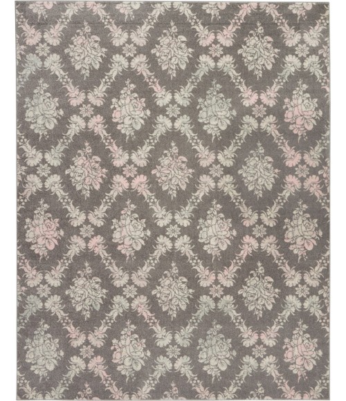 Nourison Tranquil Area Rug TRA09-Grey/Pink