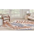 Nourison Aloha Blue Mocha ALH18 5 ft. 3 in. Round Rug
