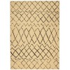 Nourison Home Grafix GRF04 Cream Black 5 ft. 3 in. X 7 ft. 3 in. Area Rug
