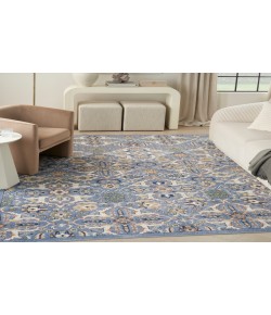 Nourison Allur Light Blue ALR03 7 ft. X 10 ft. Rectangle Rug
