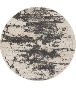 Nourison Maxell - Mae07 Ivory Grey Area Rug 5 ft. 3 X Round