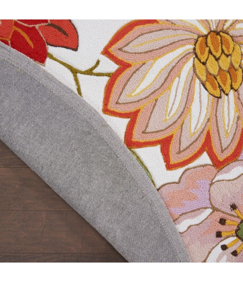 Nourison FANTASY Area Rug Nourison Fantasy Round Area Rug FA18-Ivory