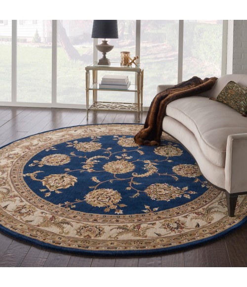 Nourison 2000 Round Area Rug 2022-Navy