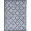 Nourison Easy Care - Nes01 Denim Blue Area Rug 5 ft. X 7 ft. Rectangle