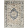 kathy ireland Home Ki25 Malta - Mai11 Ivory Blue Area Rug 7 ft. 10 X 10 ft. 10 Rectangle