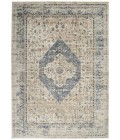 kathy ireland Home Malta Area Rug MAI11-Ivory/Blue
