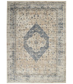 kathy ireland Home Ki25 Malta - Mai11 Ivory Blue Area Rug 7 ft. 10 X 10 ft. 10 Rectangle