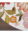Nourison FANTASY Area Rug Nourison Fantasy Round Area Rug FA18-Ivory
