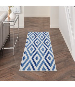 Nourison Whimsicle - Whs04 Ivory Blue Area Rug 2 ft. X 6 ft. Rectangle