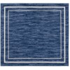 Nourison Essentials - Nre02 Navy Ivory Area Rug 5 ft. X Square Square