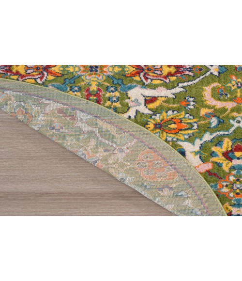 Nourison Allur Sage Ivory ALR03 4 ft. Round Rug