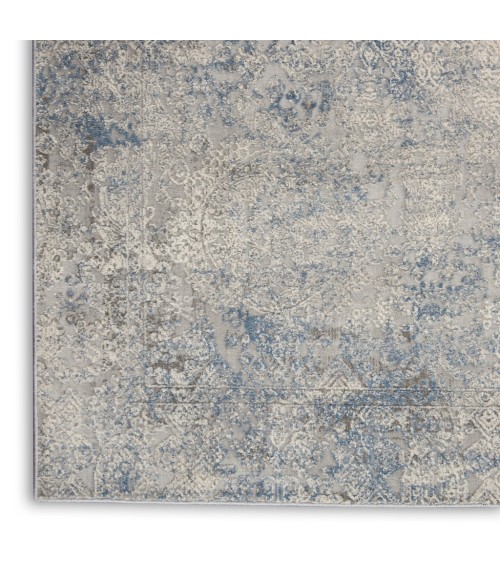 Nourison RUSTIC TEXTURES Area Rug Nourison Rustic Textures Area Rug RUS09-Ivory/Light Blue