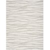 Nourison Home Modern Shag Ivory Grey MMD05 5 ft. 3 in. X 7 ft. Rectangle Rug