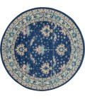 Nourison Tranquil Round Area Rug TRA10-Navy/Ivory
