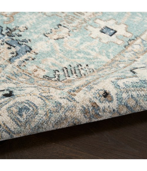Nourison Home Washable Decor Blue Taupe WSD12 9 ft. X 12 ft. Rectangle Rug
